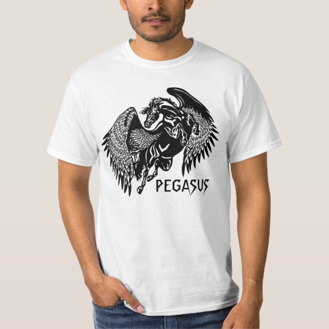 T-shirt Pegasus noir (Devant)
