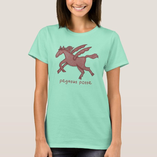 T-shirt Pegasus Posse, attelle féminine (Devant)