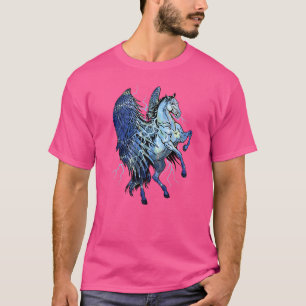 T-shirt Pegasus Unicorns Chevaux Lightning Pegasos Girls C