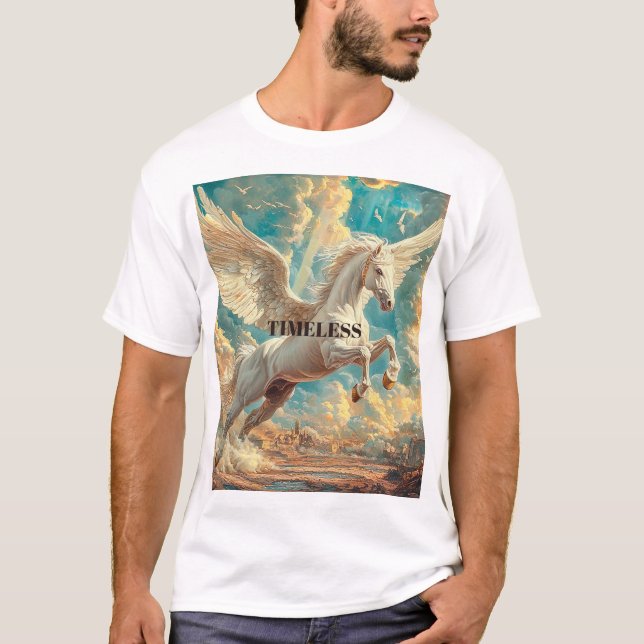 T-shirt Pegasus Winged Horse Mythology (Devant)
