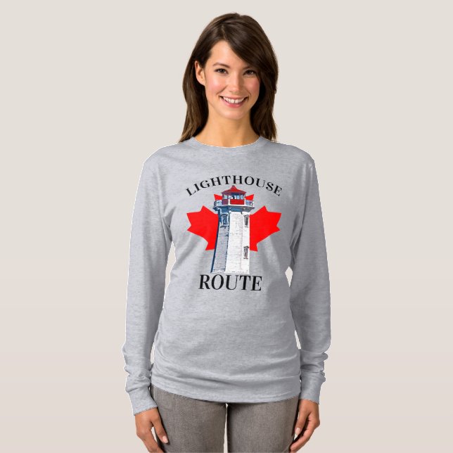 T-shirt Peggy's cove Nova Scotian 902 Phare (Devant entier)