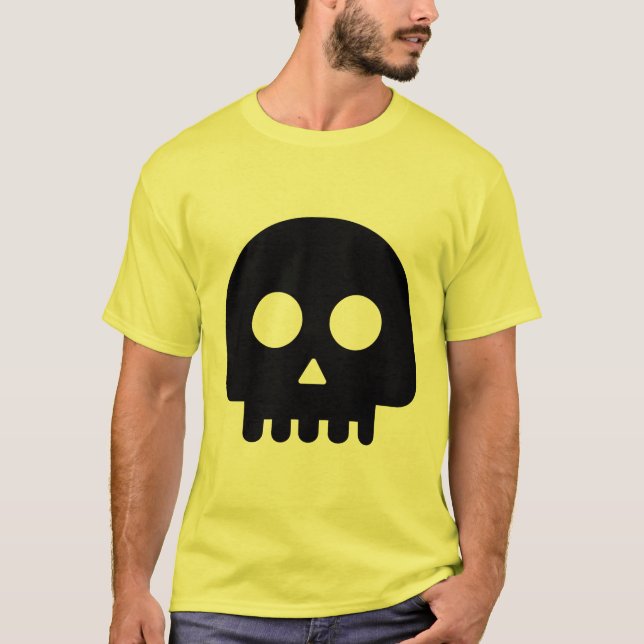 T-shirt Peigne crâne d'Halloween (Devant)