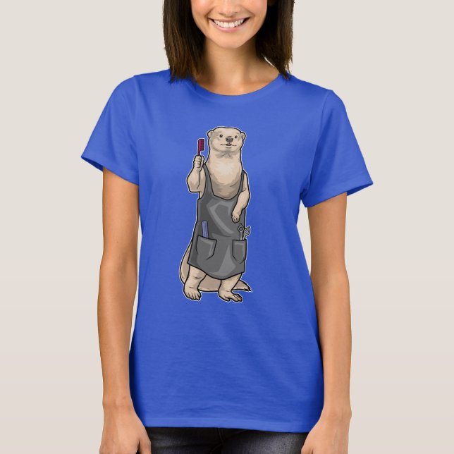 T-shirt Peigne de coiffeur Otter (Devant)