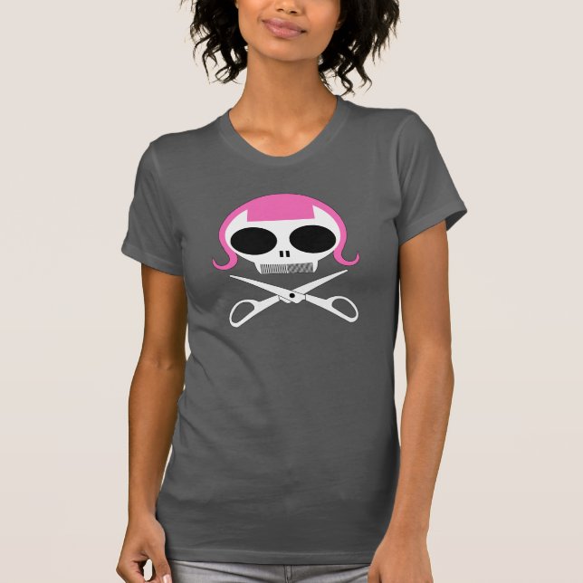 T-shirt Peigne et ciseaux (Devant)
