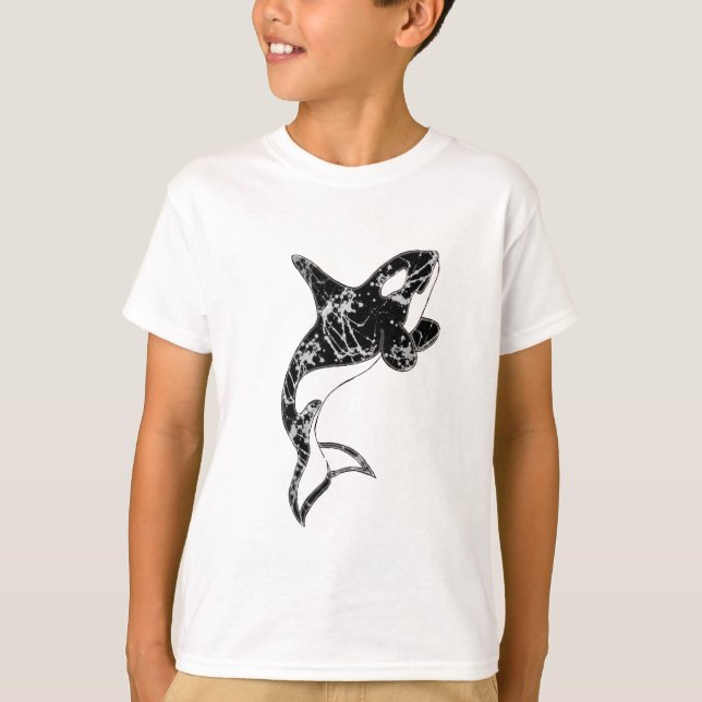 T-shirt Peignez l'art d'orque d'éclaboussure (Devant)