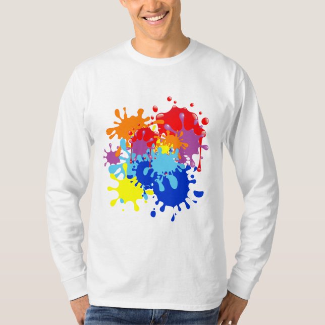 T-shirt Peignez l'éclaboussure (Devant)