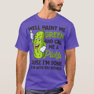 T-shirt Peignez-Moi Vert Et Appelez-Moi Un Végg Végétarien