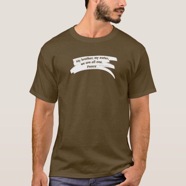 T-shirt Peindre le message de paix effacer (Devant)