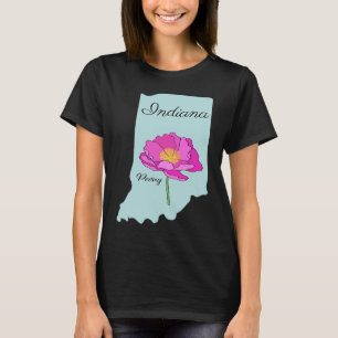 T-shirt Peine de fleur de l'Indiana
