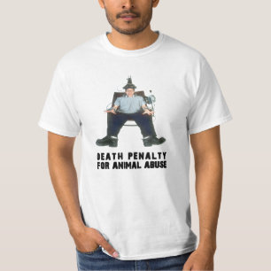 T-SHIRT PEINE DE MORT POUR LA CHAISE ÉLECTR. D'ABUS ANIMA