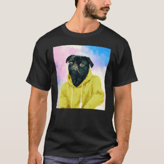 T-shirt Peint Carlin Dog Art