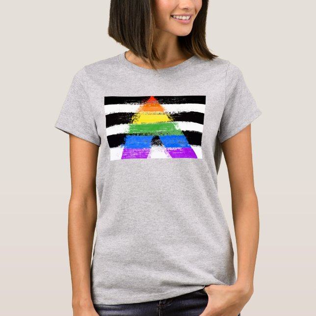 T-Shirt Peint Fierté d'Ally (Devant)