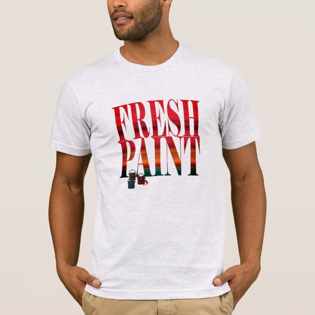 T-shirt peint frais (Devant)
