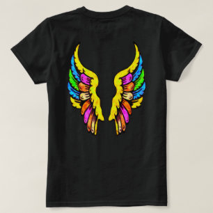 T-shirt Peint sur les ailes
