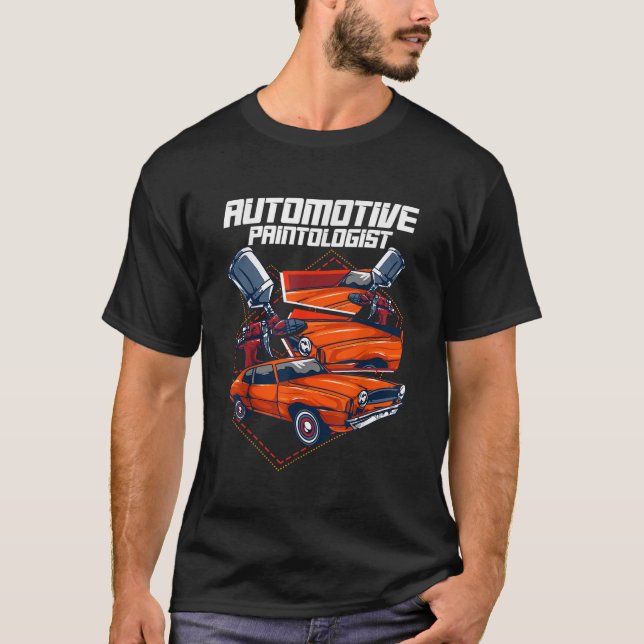 T-shirt Peintre de l'automobile Funny Réparateur de voitur (Devant)