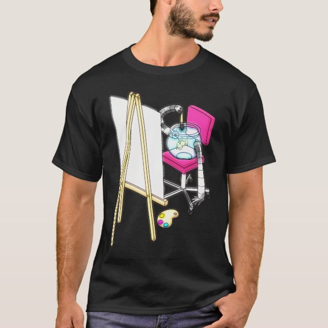 T-shirt Peintre de poissons (Devant)