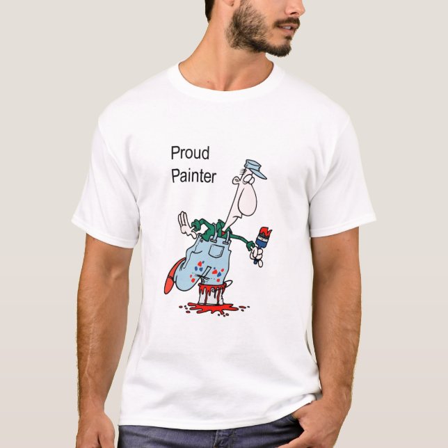 T-shirt peintre débardeur fier (Devant)