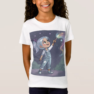 T-Shirt "Peintre d'étoiles : La petite fille qui peint le