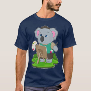 T-shirt Peintre Koala Pinceau Peinture