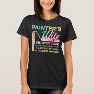 T-shirt Peintre Maison Décoratrice Femme Aquarelle Peintre
