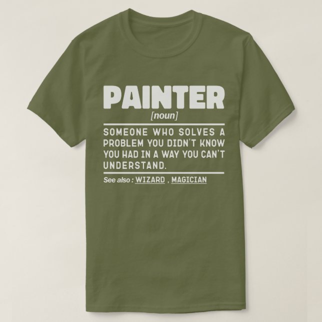 T-shirt Peintre Noun Peinture Amour Cool Maison Peintre (Design devant)