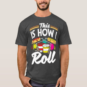 T-shirt Peintre Peinture C'Est Comme Ça Que Je Roule Drôle