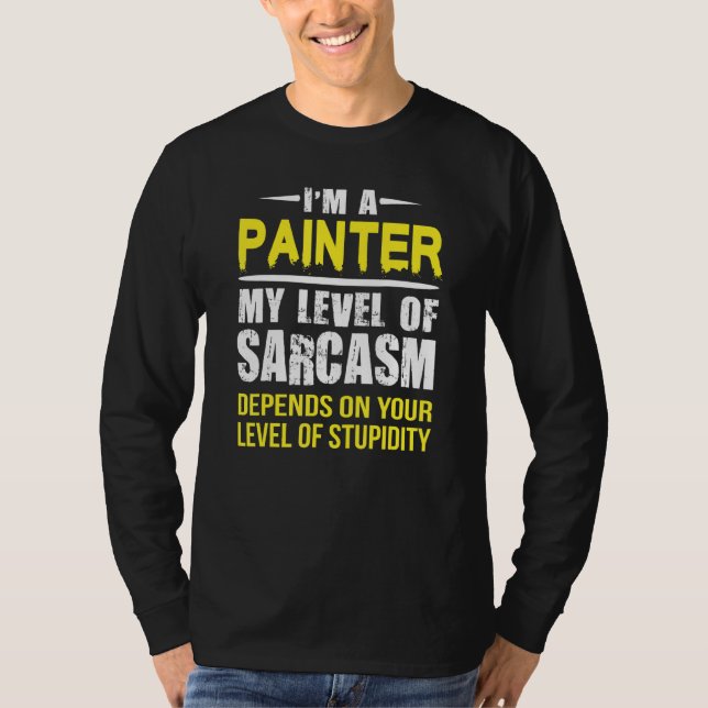 T-shirt Peintre Sarcastique (Devant)