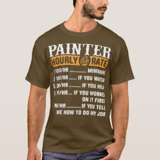 T-shirt Peintre Taux horaire Peintre