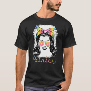 T-shirt Peintre Vêtements Peintre à rouleaux pour femmes