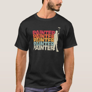 T-shirt Peintres et Peintre rétro pour hommes Peinture