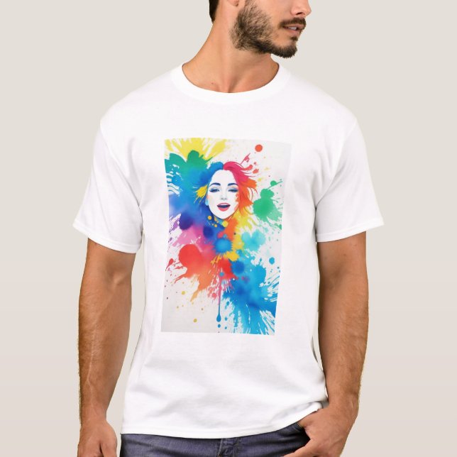 T-shirt peinture #11 (Devant)