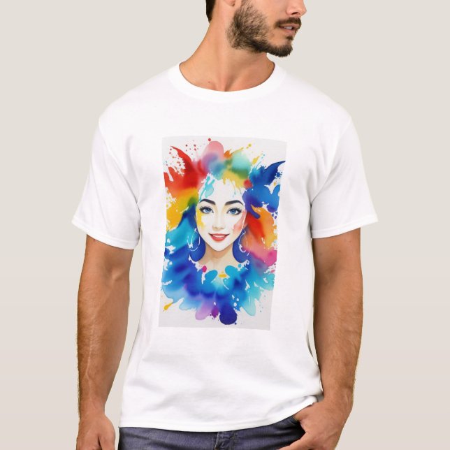 T-shirt peinture #8 (Devant)