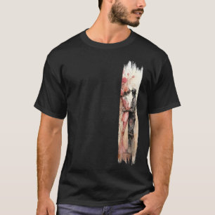 T-shirt Peinture à brosse d'Embrassage romantique