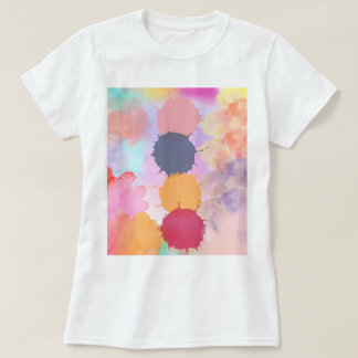 T-shirt Peinture à éclaboussures colorées