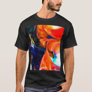 T-shirt Peinture à encre éclatée : Abstraite colorée
