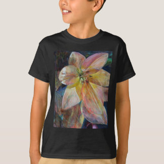 T-shirt Peinture à fleurs "Translucide"