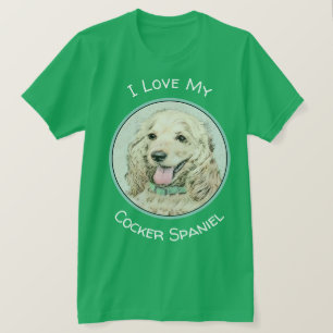T-shirt Peinture à la boule de Cocker Spaniel - Art origi