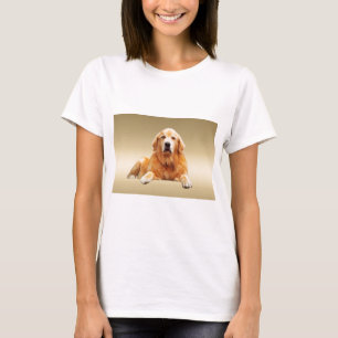 T-shirt Peinture à l'aquarelle d'un chien Labrador noir