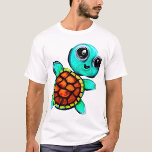 T-shirt Peinture à l'encaustique tortue