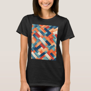 T-shirt Peinture à l'huile abstraite optique minimaliste