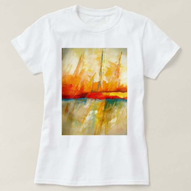 T-shirt Peinture Abstraite moderne (Design devant)
