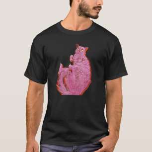 T-shirt Peinture Abstraite Numérique D'un Chat 11
