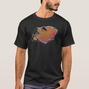 T-shirt Peinture Abstraite Numérique D'un Chat 40
