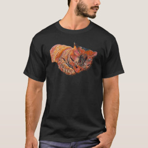 T-shirt Peinture Abstraite Numérique D'un Chat 72