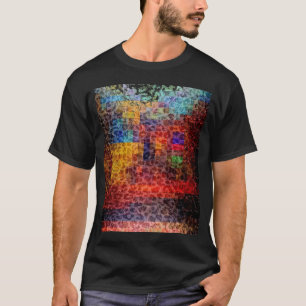 T-shirt Peinture Abstraite Ville Lumières
