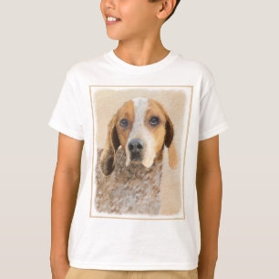 T-shirt Peinture américaine anglaise sur pilon - Chien Art