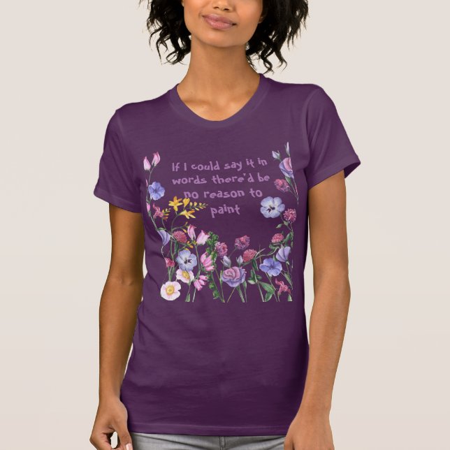 T-shirt Peinture amusante Peintres Artiste Citation Inspir (Devant)