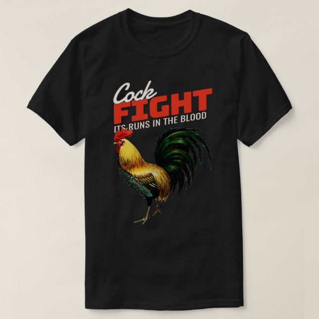 T-shirt Peinture Antique Rooster (Design devant)