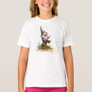 T-shirt Peinture aquarelle d'un joyeux Gnome