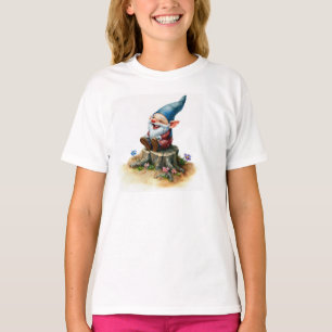 T-shirt Peinture aquarelle d'un joyeux Gnome